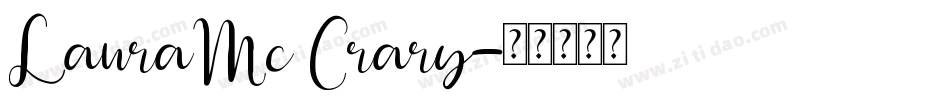 LauraMc Crary字体转换